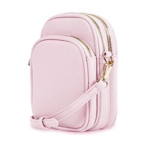 8964 Josie Triple Compartments Crossbody Bag , Blush